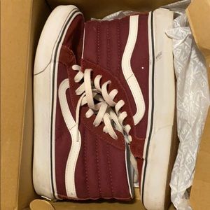 Burgundy vans